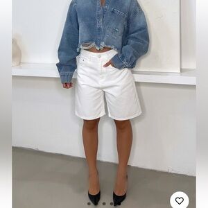 White Bermuda shorts